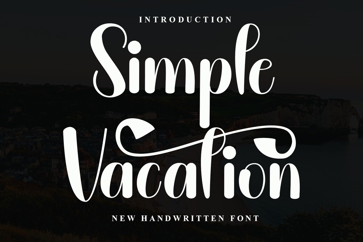 Simple Vacation Font preview