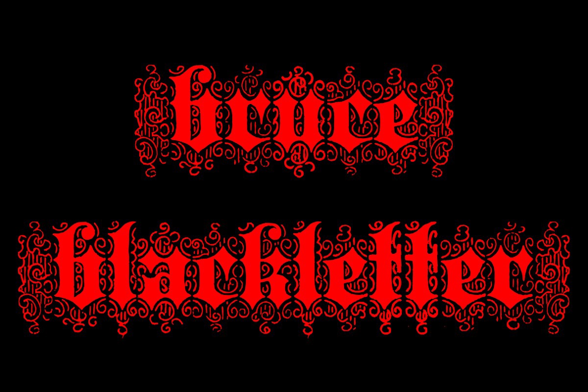 Bruce Blackletter Regular Font preview