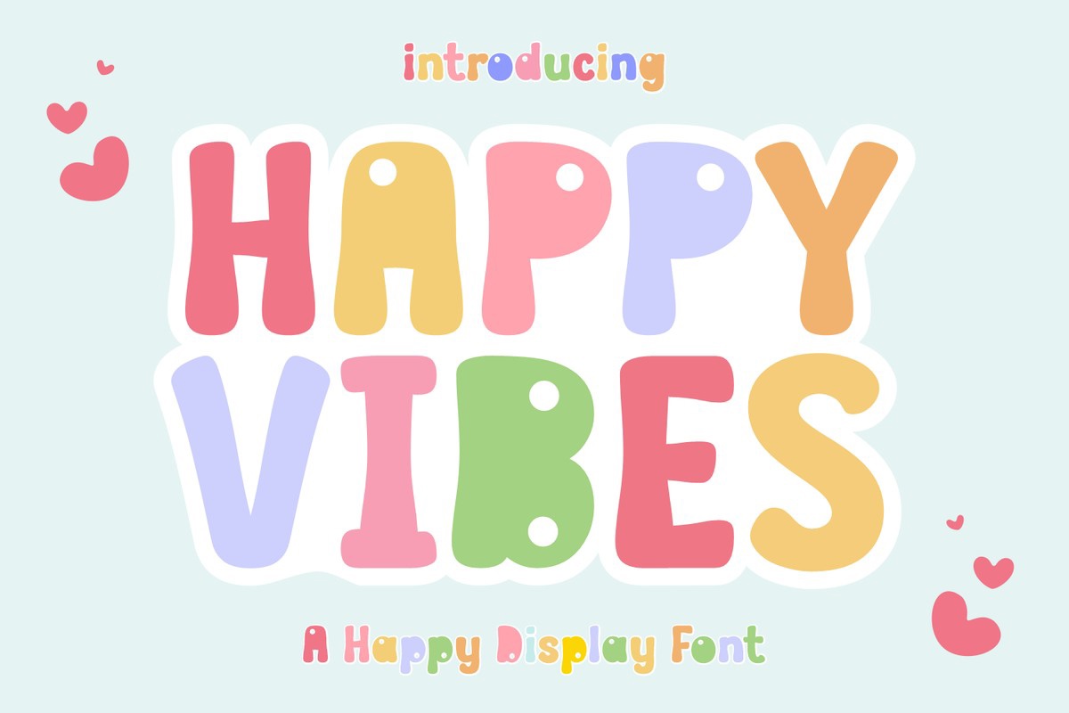 Happy Vibes Font preview