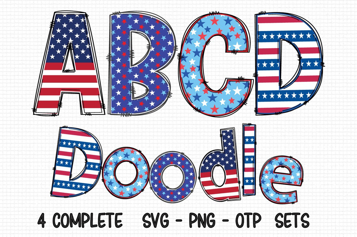 Patriotic Alpha Font preview