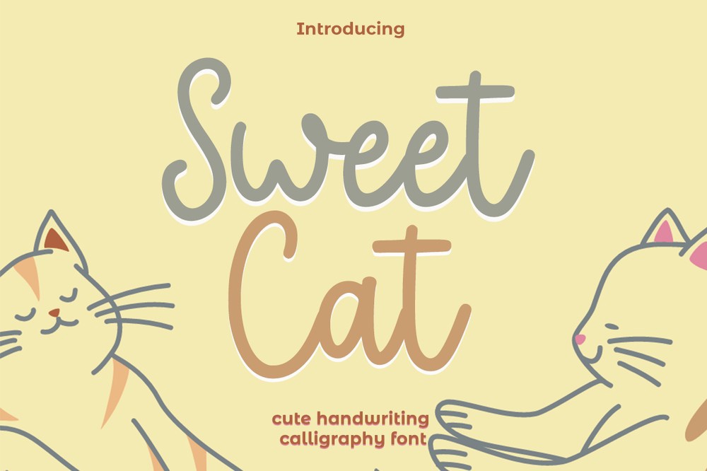 Sweet Cat Regular Font preview