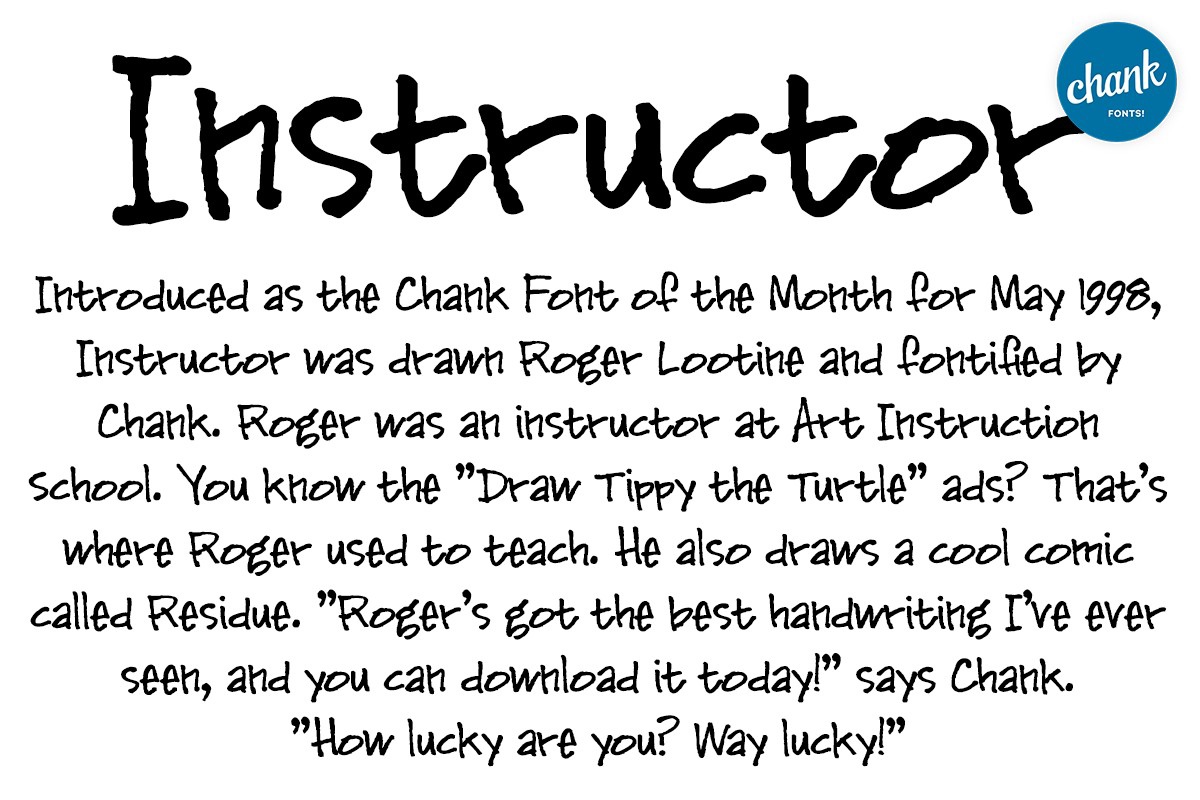 Instructor Regular Font preview