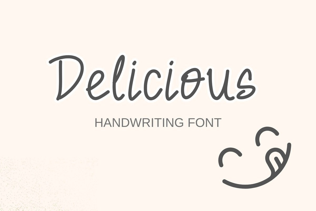 Delicious Font preview