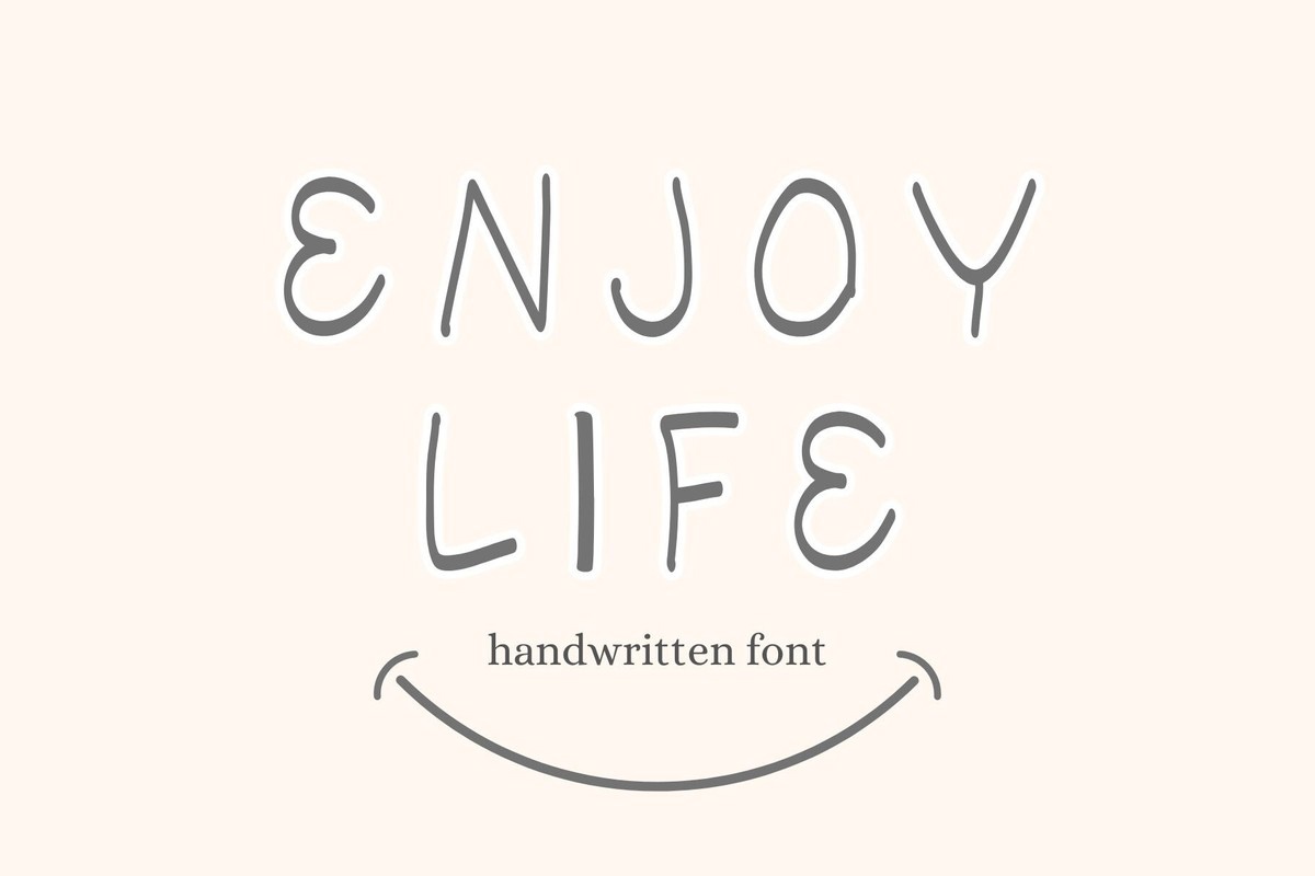 Enjoy Life Regular Font preview