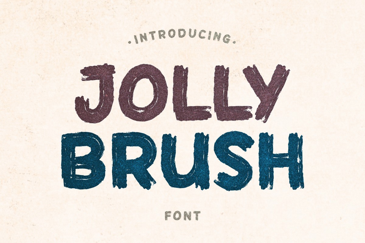 Jolly Brush Font preview