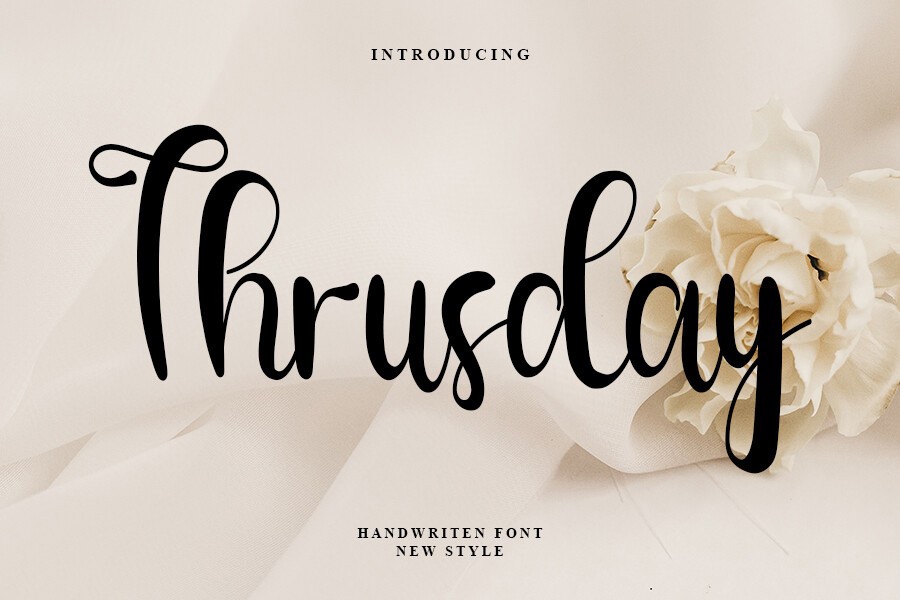 Thrusday Font preview