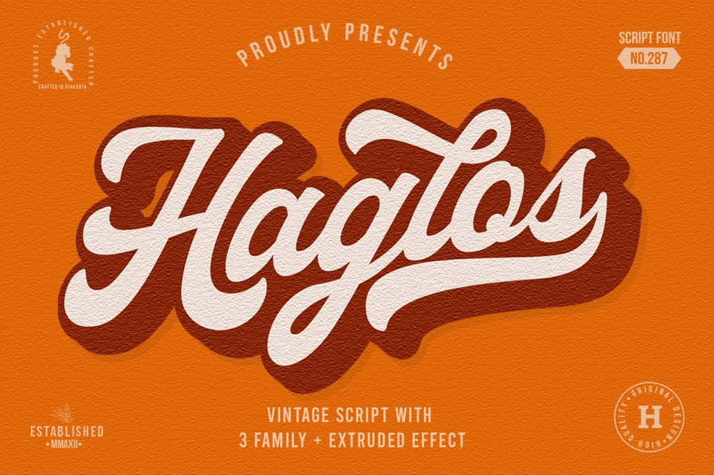 Haglos Regular Font preview