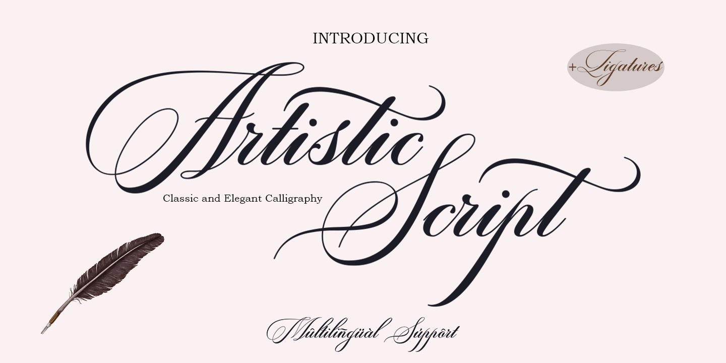 Artistic Script Regular Font preview