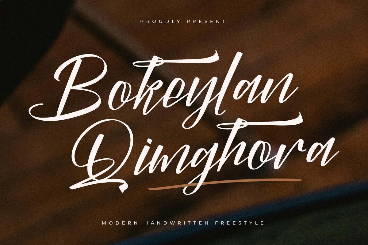 Bokeylan Qimghora Font preview