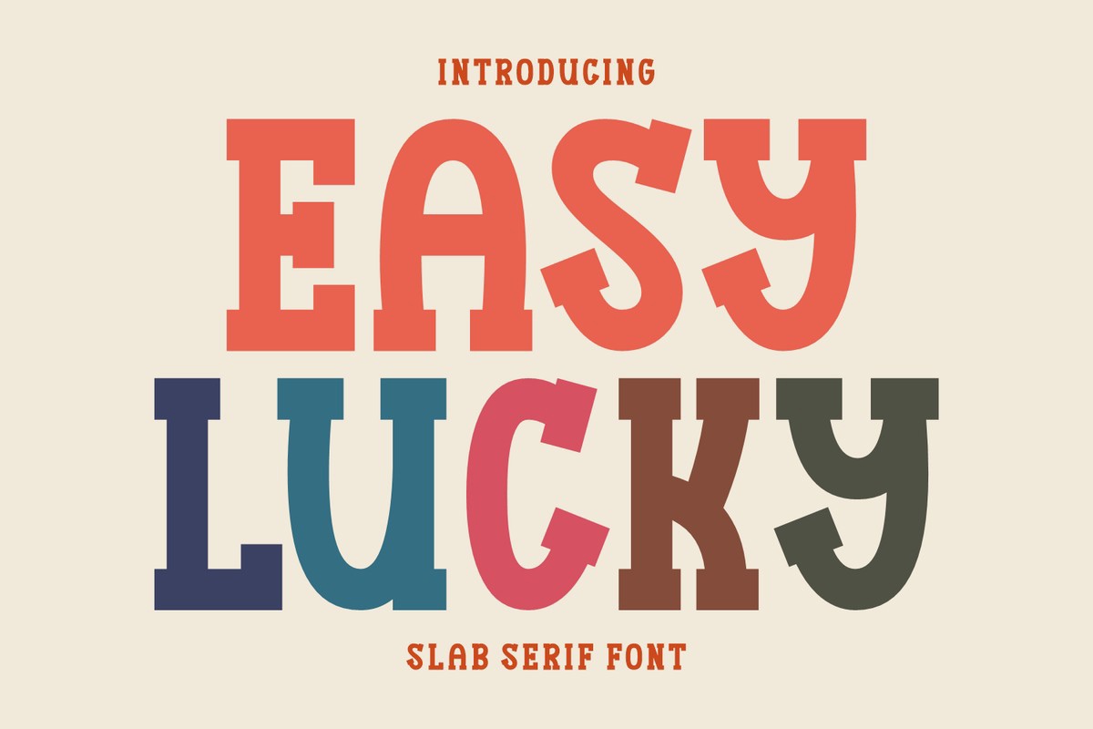 Easy Lucky Regular Font preview