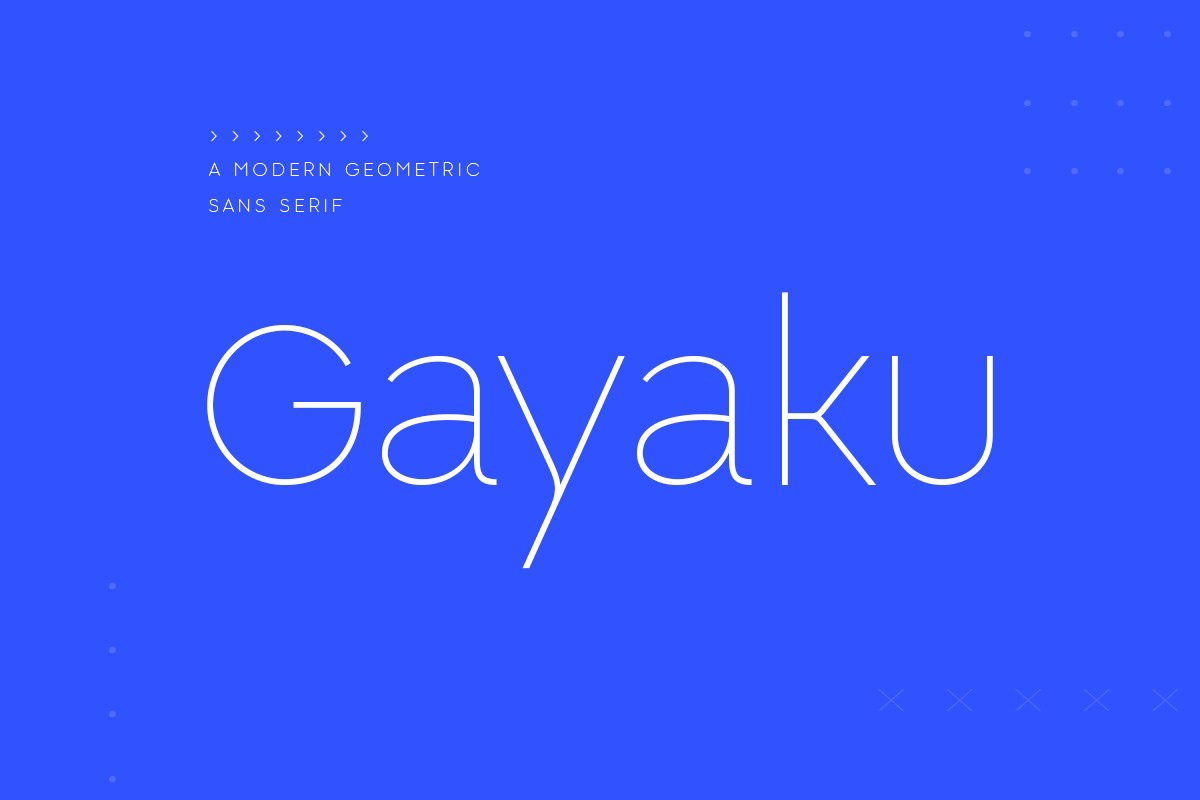 Gayaku Font preview