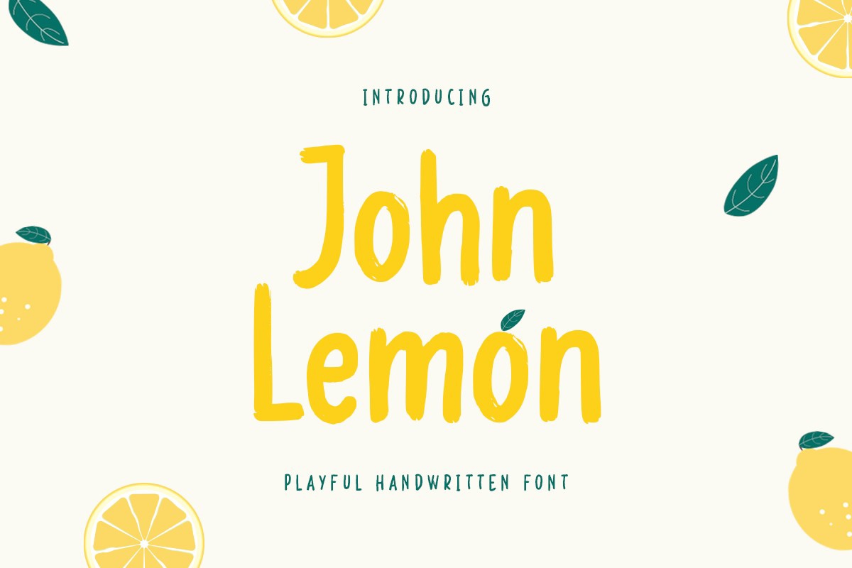 John Lemon Font preview