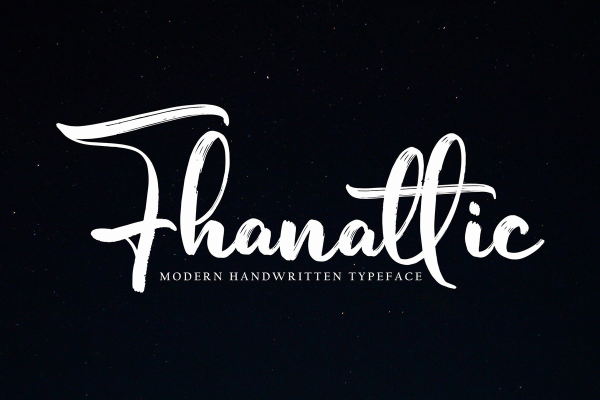 Fhanattic Regular Font preview