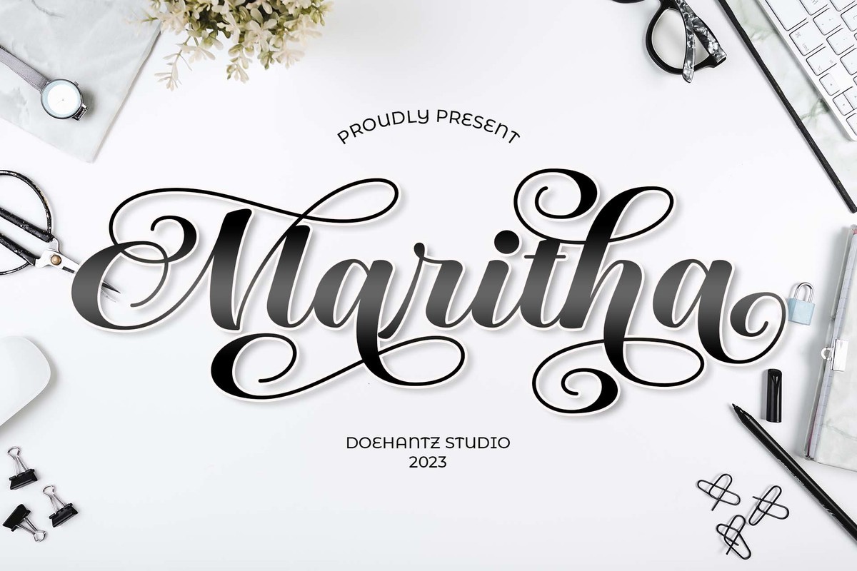 Maritha Regular Font preview