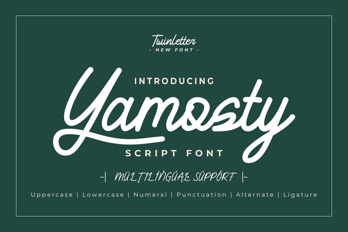 Yamosty Regular Font preview