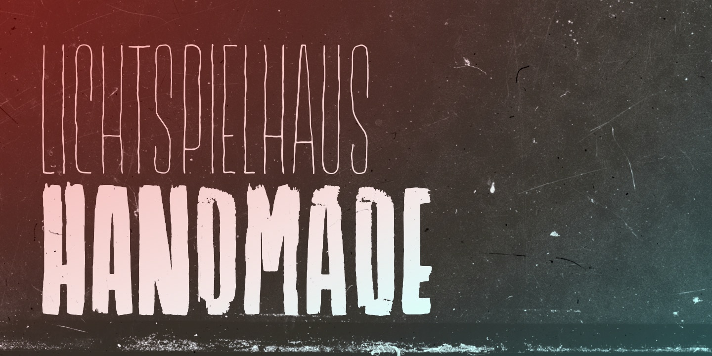 Lichtspielhaus Handmade Medium Font preview