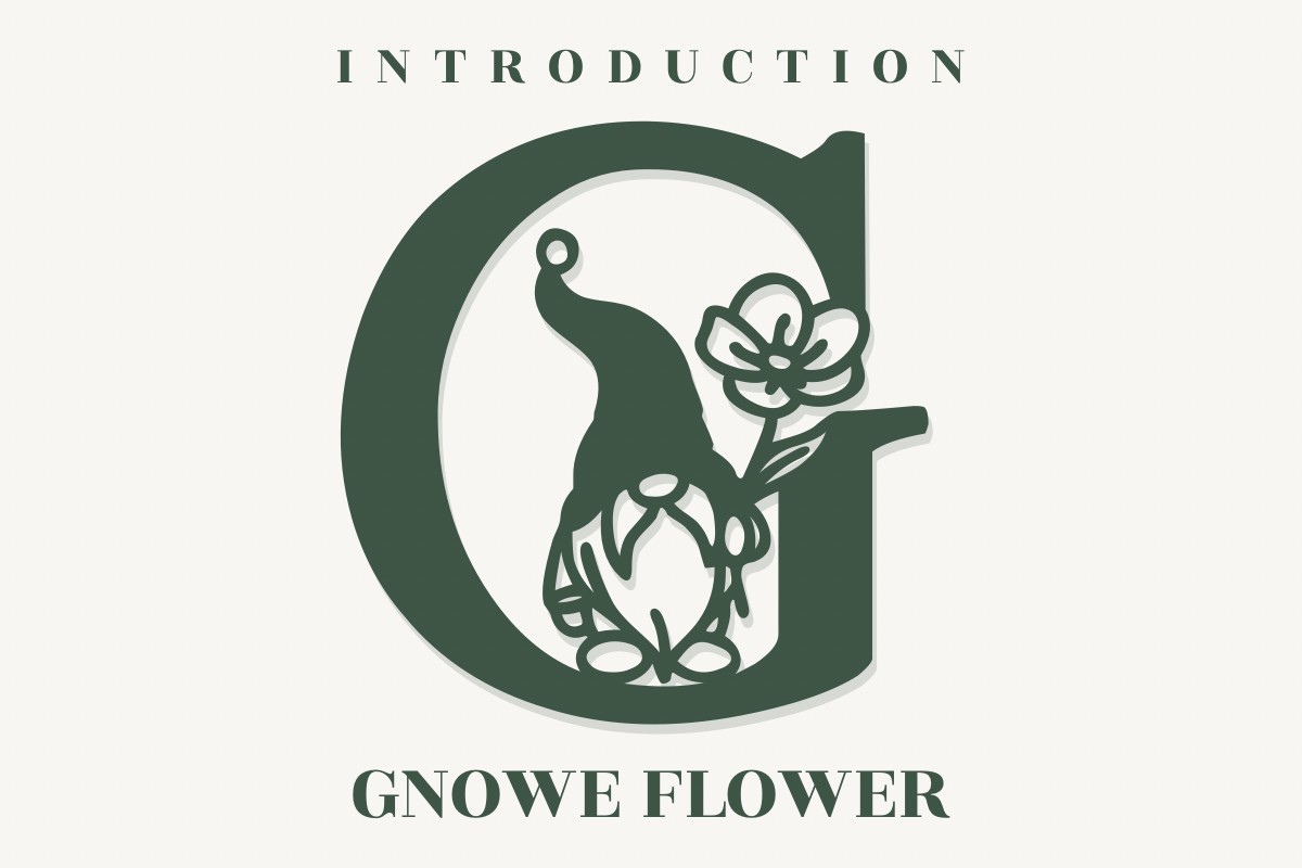 Gnome Flower Font preview