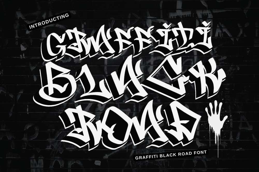 Graffiti Black Road Font preview