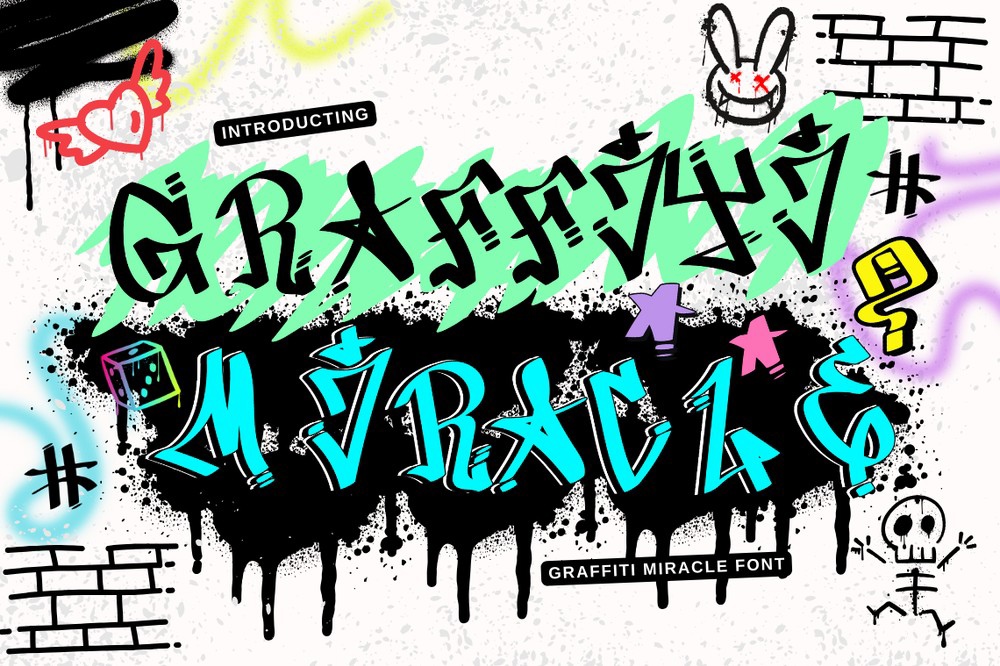 Graffiti Miracle Font preview