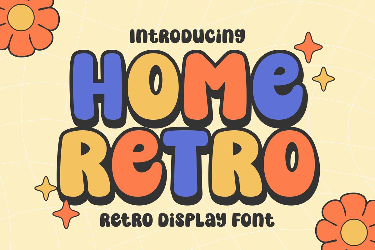 Home Retro Regular Font preview