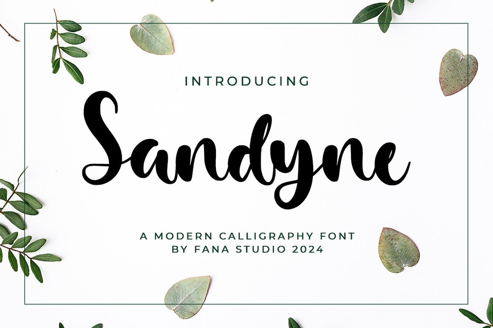 Sandyne Font preview