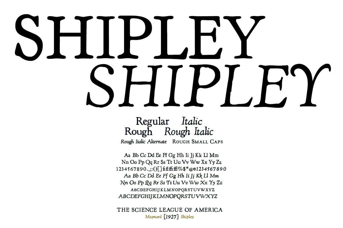 Shipley Font preview