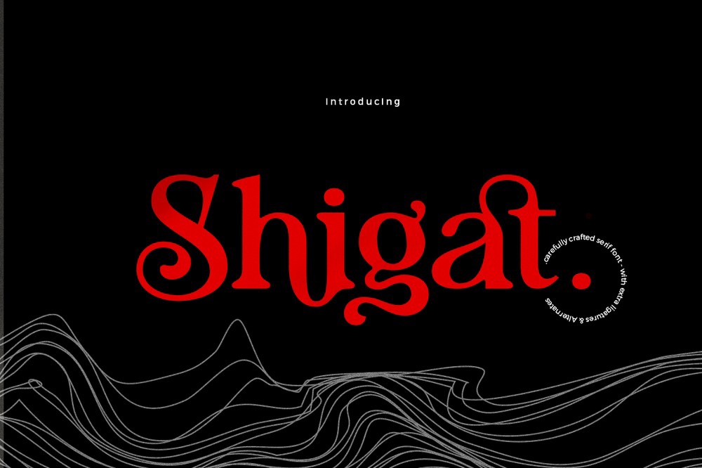 Shigat Regular Font preview