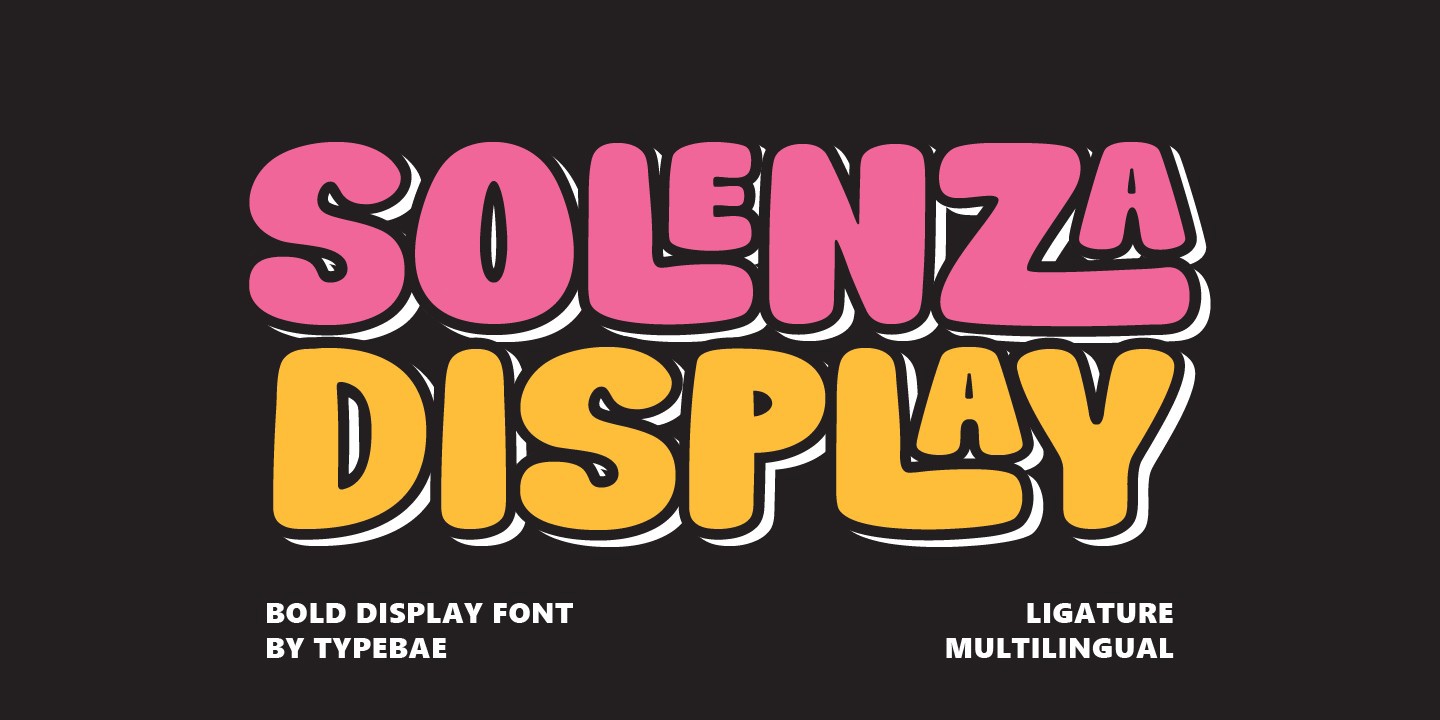 Solenza Outline Font preview