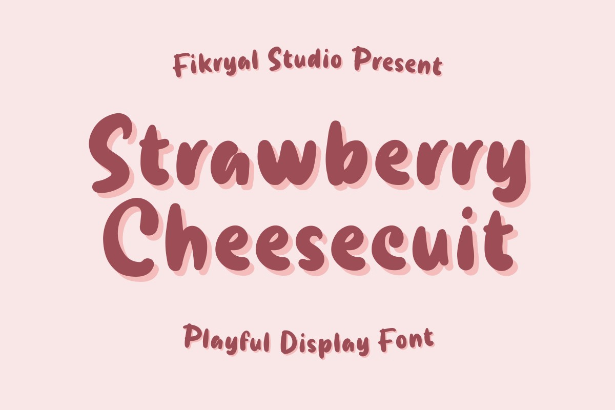 Strawberry Cheesecuit Font preview