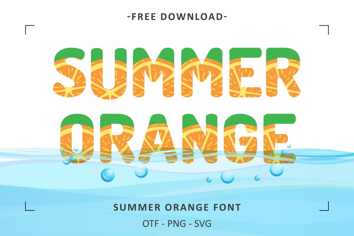 Summer Orange Font preview