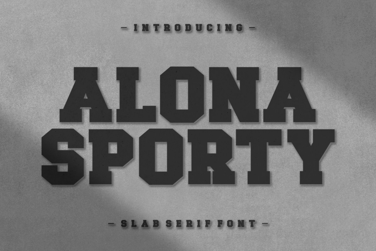 Alona Sporty Font preview