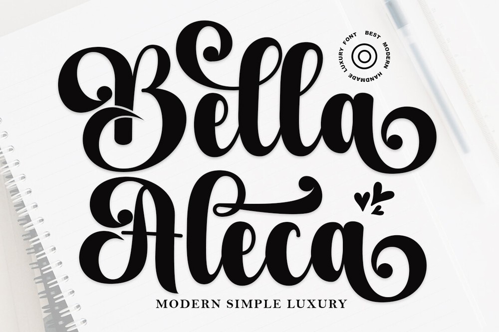 Bella Aleca Font preview