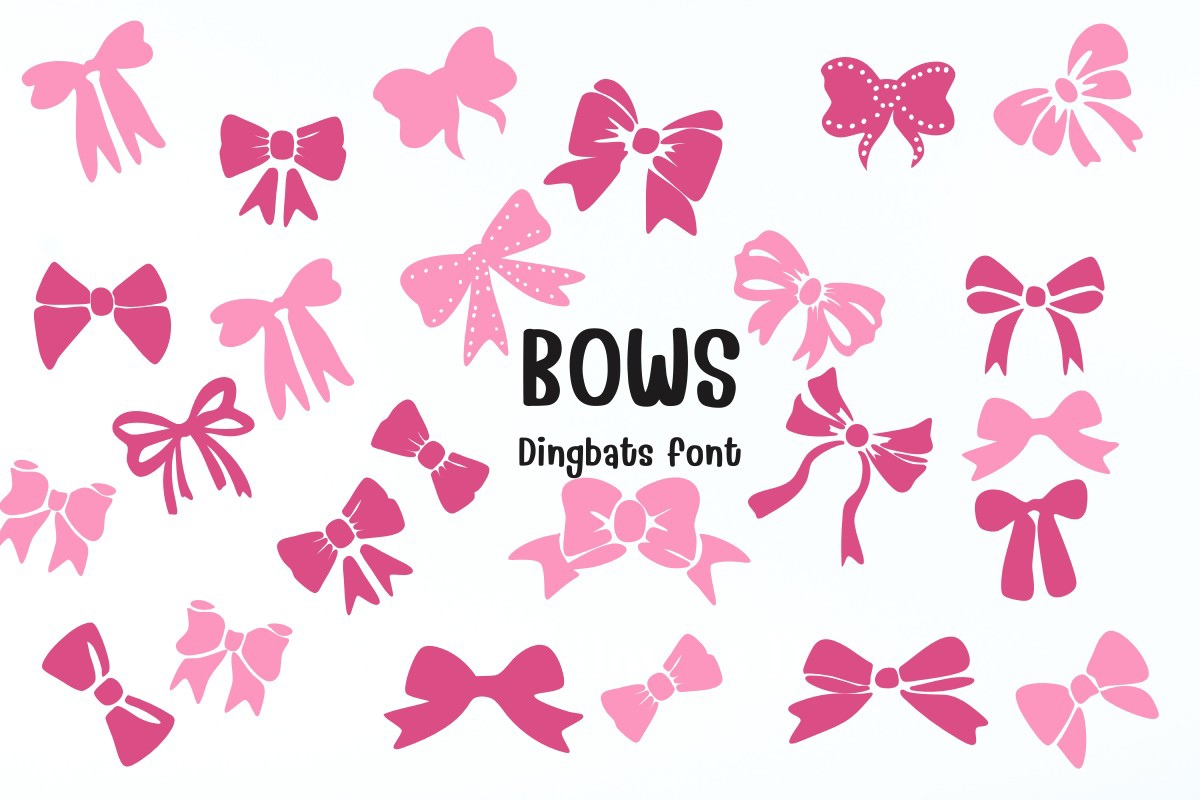 Bows Font preview