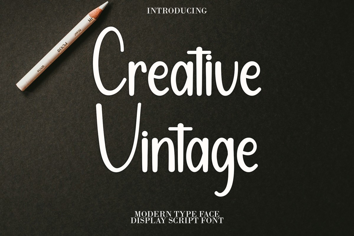 Creative Vintage Font preview