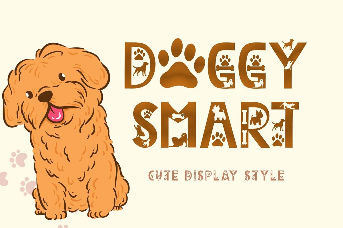 Doggy Smart Regular Font preview