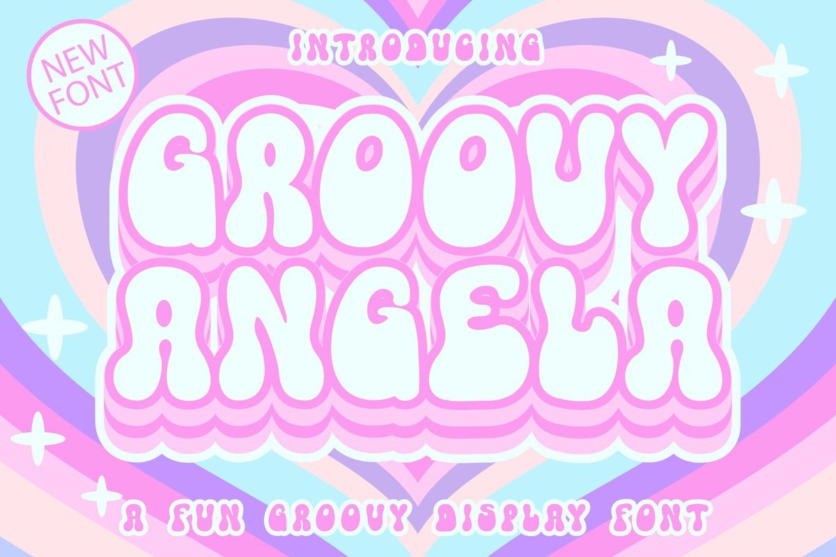 Groovy Angela Regular Font preview