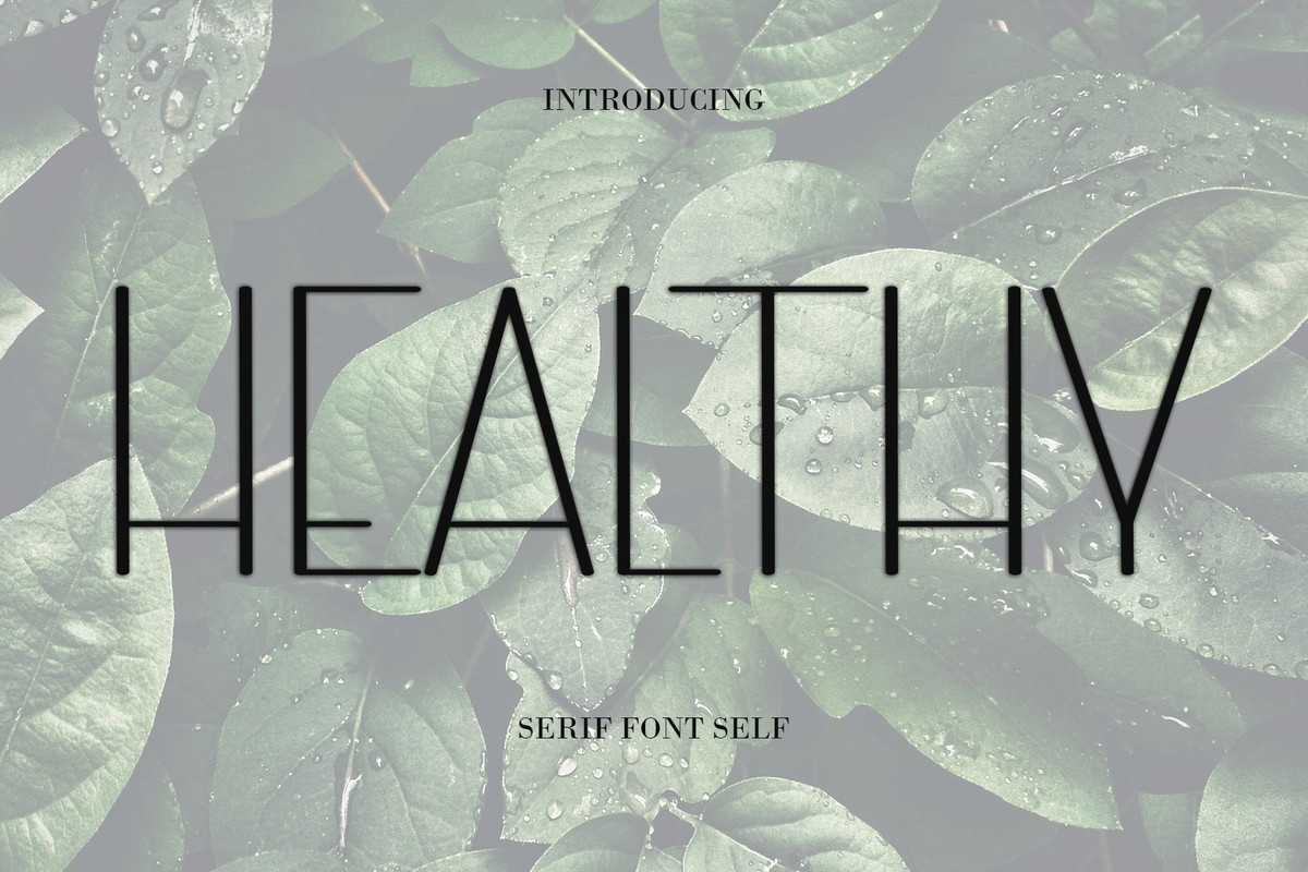 Healthy Font preview