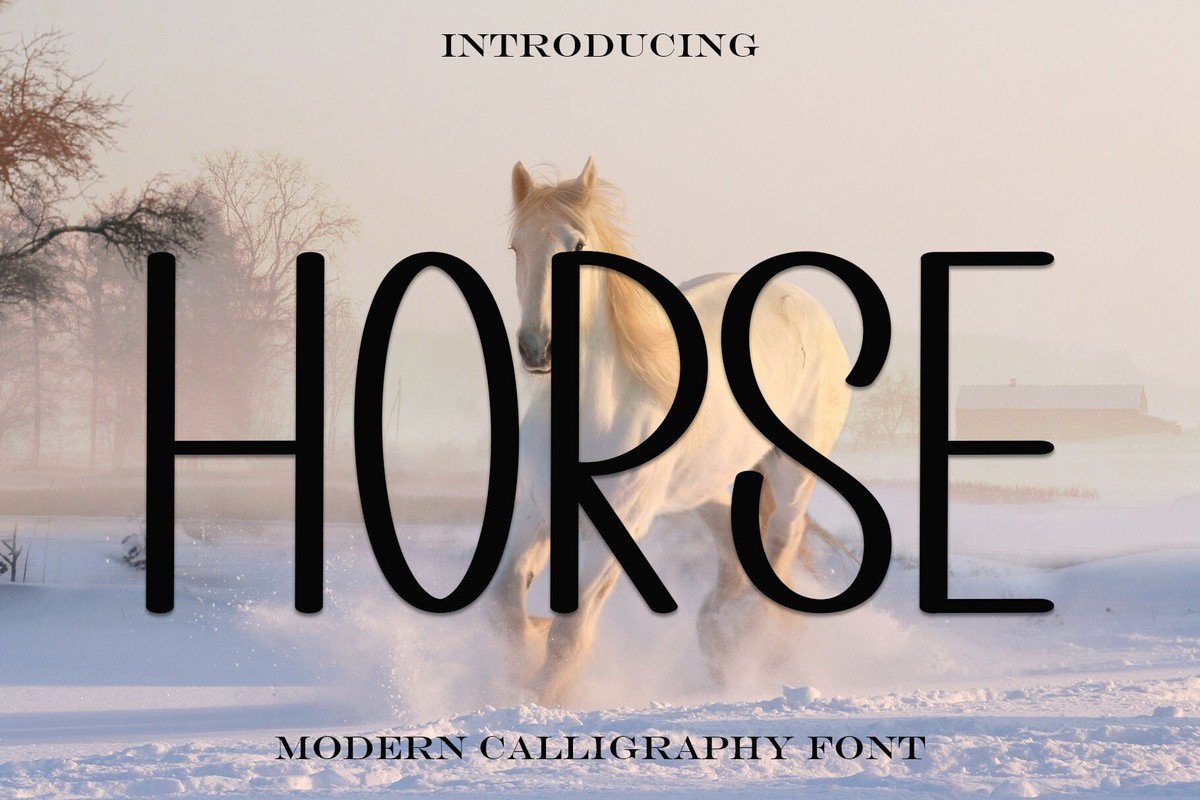 Horse Font preview