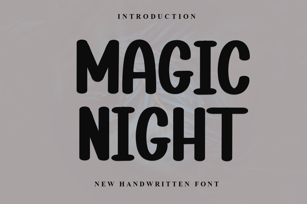 Magic Night Font preview