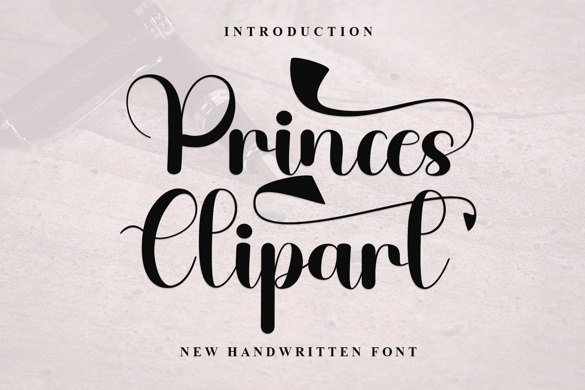 Princes Clipart Font preview