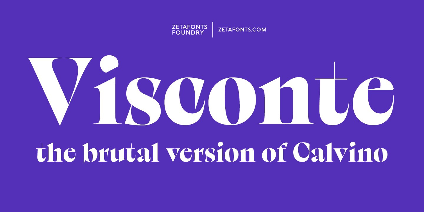 Visconte Font preview