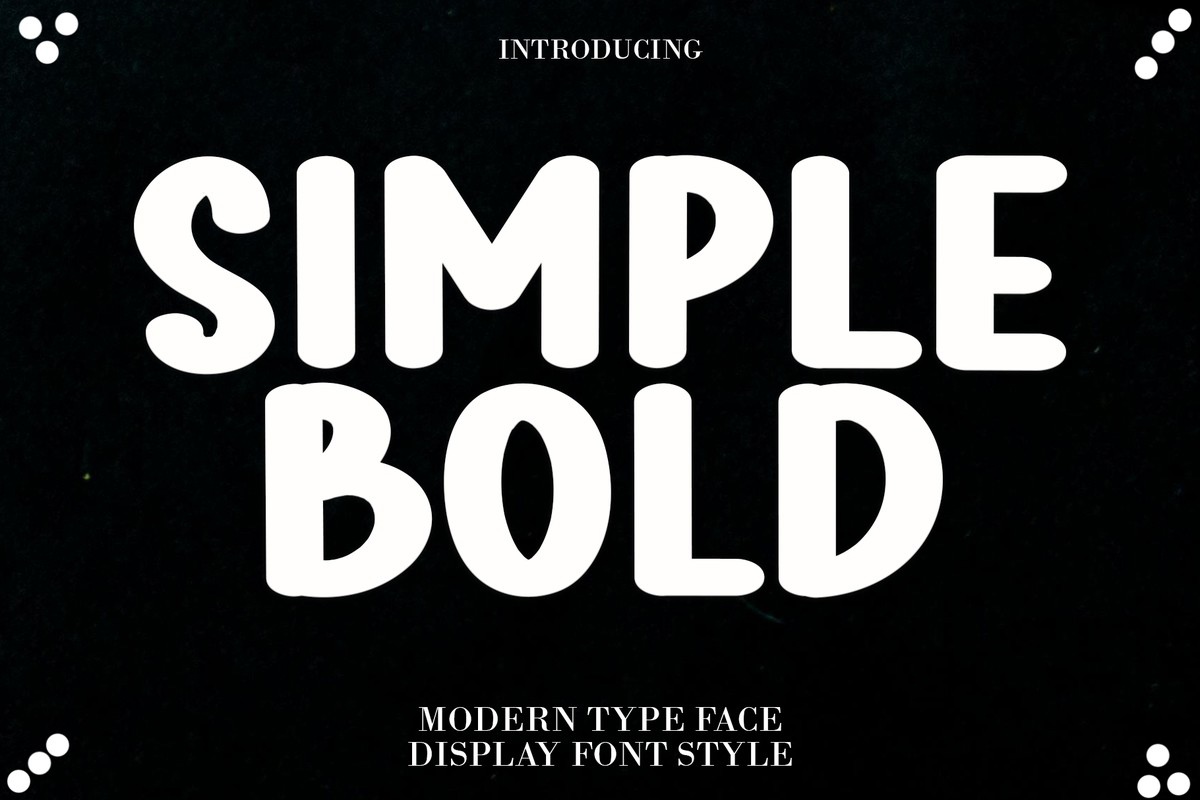 Simple Bold Regular Font | xFonts.pro