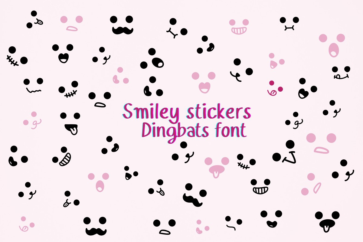 Smiley Stickers Font preview