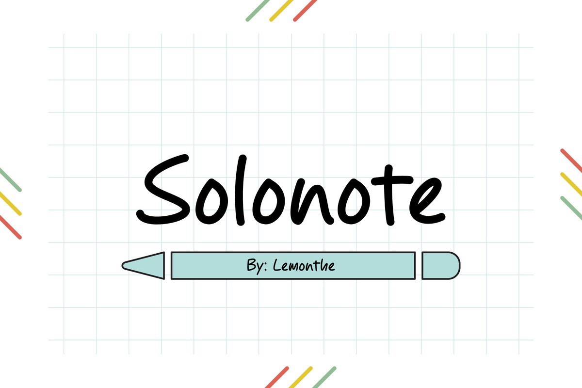 Solonote Regular Font preview