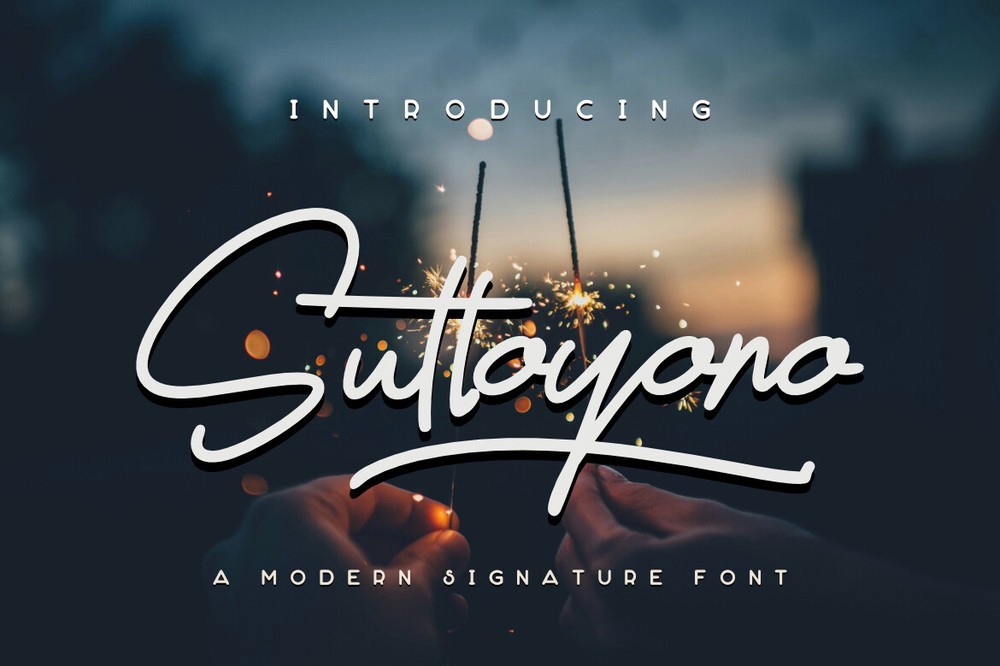 Suttoyono Font preview