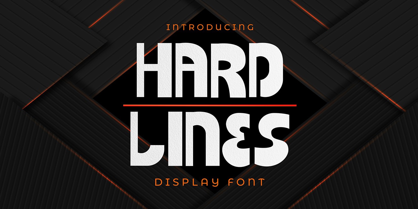 Hard Lines Regular Font preview