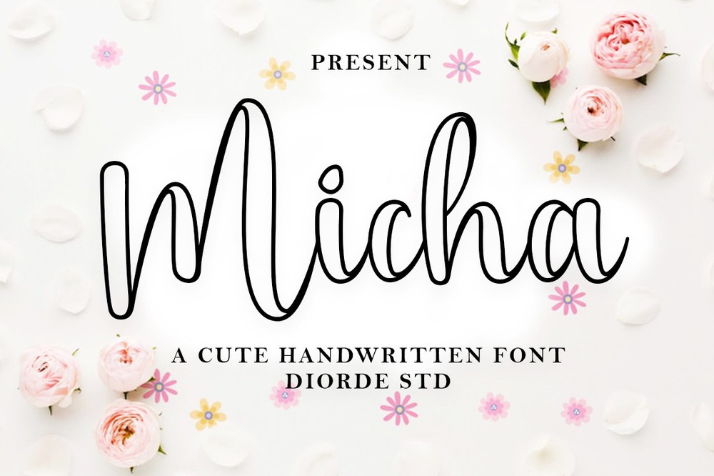 Micha Outline Font preview