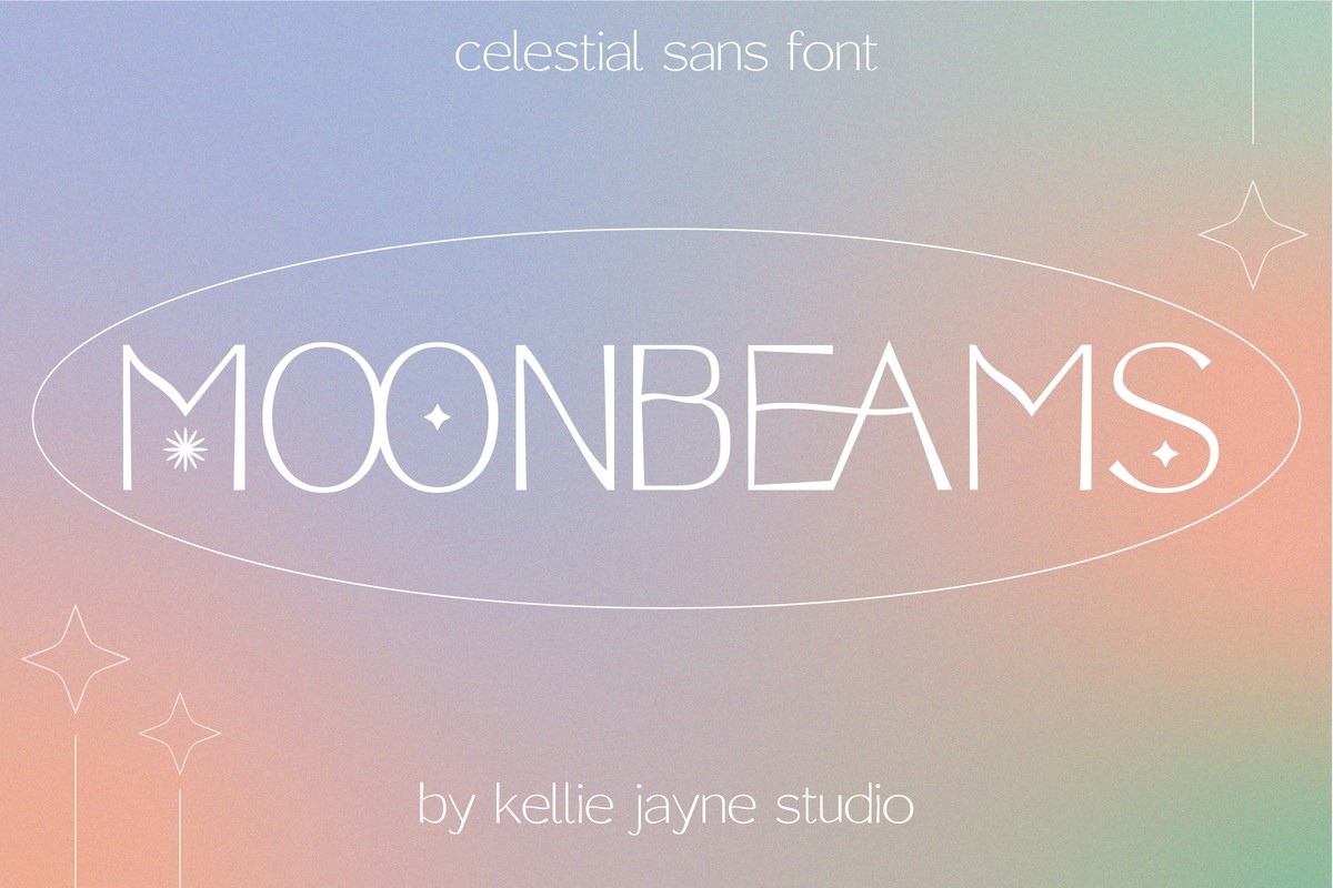 Moonbeams Font preview