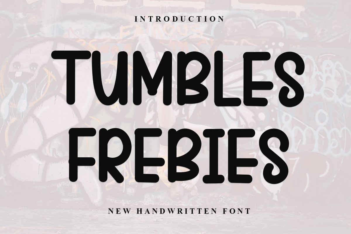 Tumbles Frebies Font preview