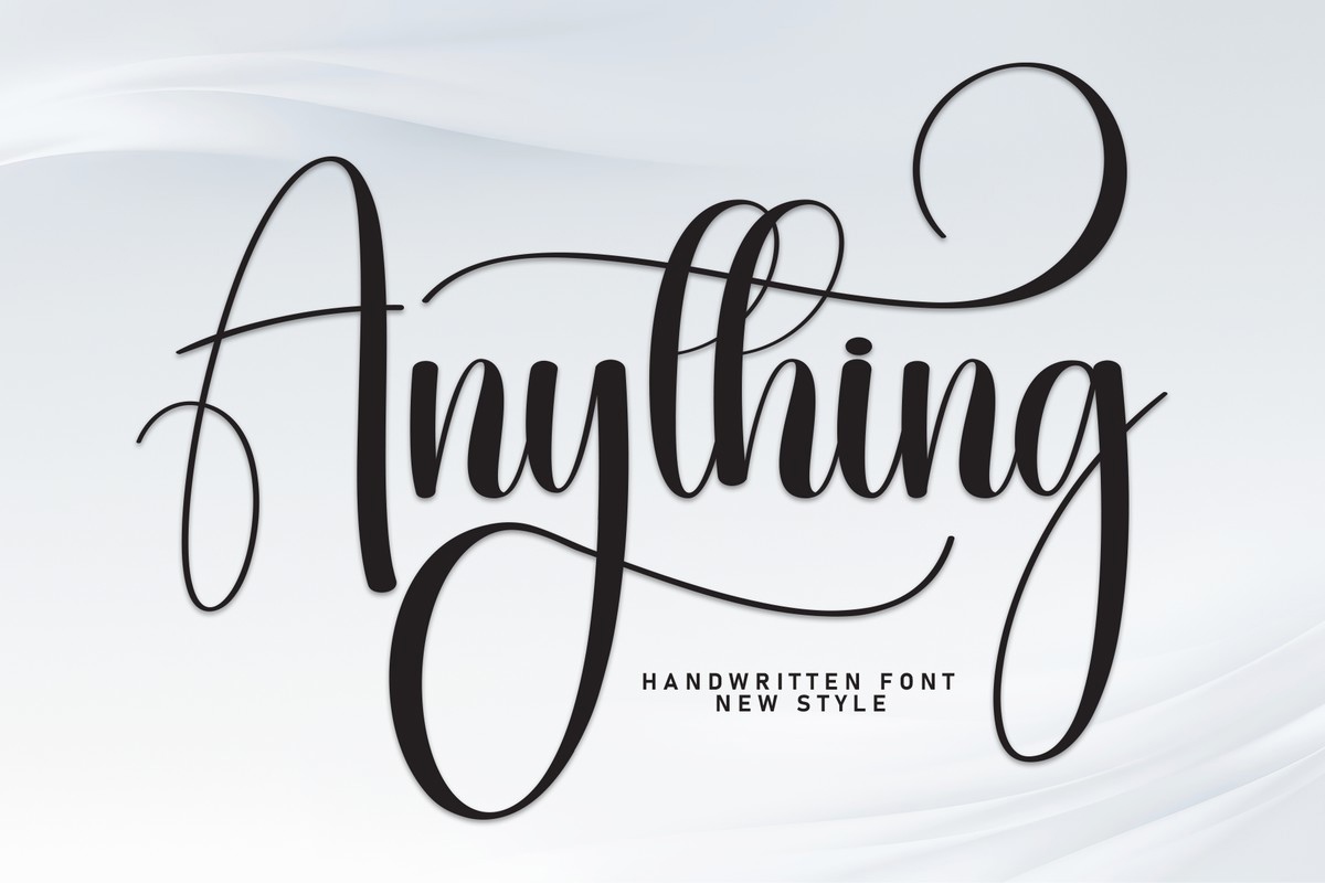 Anything Font preview